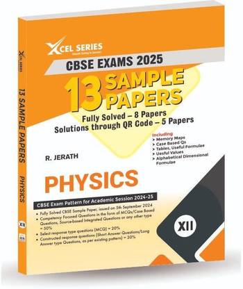 XCEL SERIES CBSE SAMPLE QUESTION PAPERS CLASS XII(2024)  - Xcel Series CBSE Sample Paper for 2025 Board Exam