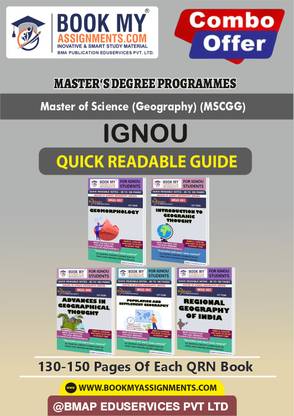 IGNOU MGG1 MGG2 MGG3 MGG4 MGG8 Study Guide-Quick Readable Notes for Success- MSCGG In English -Our books use 80 GSM A4 paper for clear, sharp prints, perfect for students.