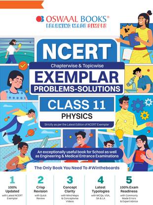 Oswaal NCERT Exemplar (Problems - solutions) Class 11 Physics Book