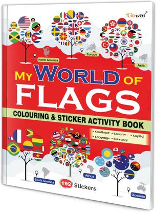 My World of Flags (Sticker Colouring Activity Book)