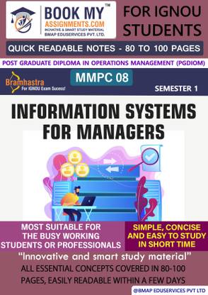 IGNOU MMPC 008 Information Systems for Managers Study Material For IGNOU Students Simplify Your Studies