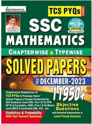 Ssc TCS Pyqs Mathematics Chapterwise & Typewise Solved Papers 11950+ Till - December 2023