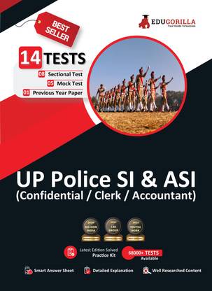UP Police SI/ASI Book  - 2024 | 5 Full Length Mock Tests, 8 Sectional Tests and 1 Previous Year Papers (1600 Solved Questions) with Free Access to Online Tests