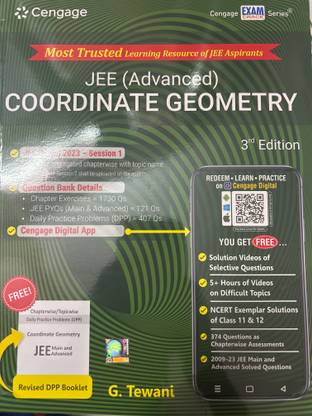 JEE (advanced) coordinate geometry 3rd edition