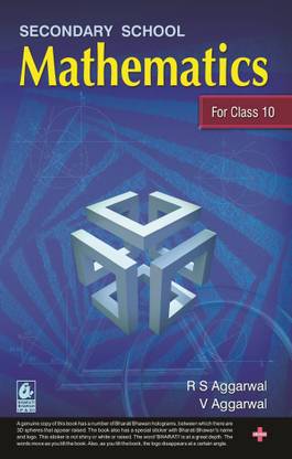 Secondary School Mathematics for Class 10 - R.S. Aggarwal - CBSE - Examination 2024-25  - MATHS with 1 Disc