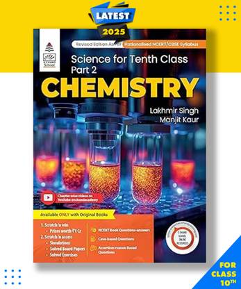 Lakhmir Singh Science Class 10 Part-2 Chemistry -Lakhmir Singh, Manjit Kaur -CBSE -Examination 2025-26 Paperback, Lakhmir Singh, Manjit Kaur|New Latest Edition For 2025-2026