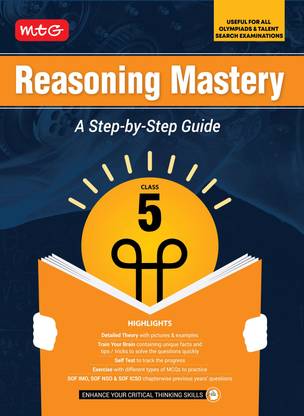 MTG Class-5 Reasoning Mastery Book | A Step-by-Step Guide | Useful For All Olympiads & Talent Search Exam 2025-26