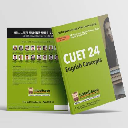 CUET (UG) English Concepts Exam Book, 50+ Mocks, Access to Digital Content