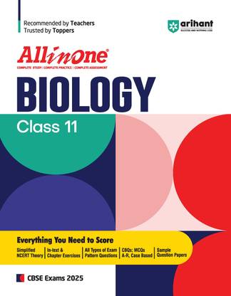 (Old Edition) Arihant All In One BIOLOGY Class 11th Based On Latest NCERT For CBSE Exams 2025 | Mind map in each chapter | Clear & Concise Theory | Intext & Chapter Exercises | Sample Question Papers 2025 Edition