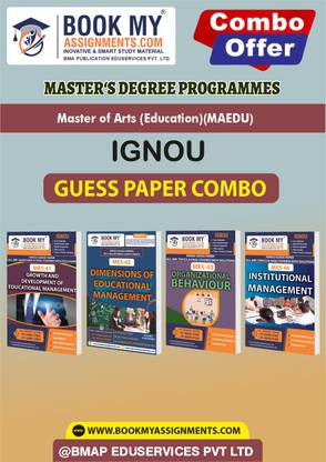 IGNOU MES41 MES42 MES43 MES44 Study Guide (Guess Paper) for Ignou Student-Master of Arts (Education)(MAEDU)
