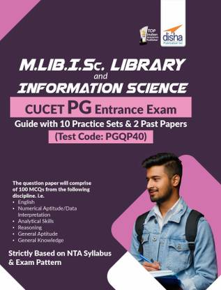M.Lib.I.Sc. Library and Information Science CUCET PG Entrance Exam Guide 10 Practice Sets & 2 Past Papers (Test Code: PGQP40)