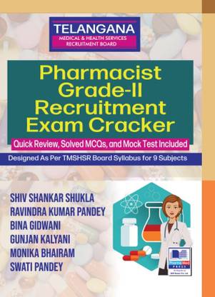 TELANGANA MHSRB PHARAMCIST GRADE II RECRUITMENT EXAM CRACKER 
QUICK REVIEW,SOLVED MCQ'S,AND MOCK TEST