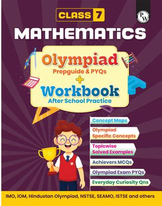 PW Olympiad Plus Workbook For Class 7 Maths Prepguide, PYQs and Worksheets