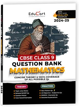 (OLD) Educart CBSE Question Bank Class 9 Mathematics 2024-25 (For 2025 Board Exams)