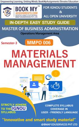 IGNOU MMPO 006 Materials Management Study Material (In Depth Guide) For Ignou Student