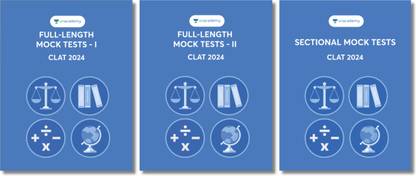 Comprehensive CLAT 2024 Mock Test Series | Set of 3 Books