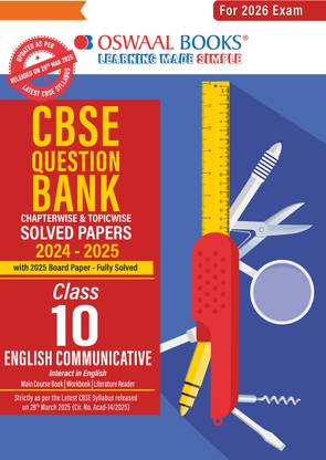 CBSE Question Bank SOLVED PAPERS Class 10 English Communicative For 2026 Exam