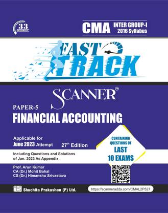 Scanner CMA Inter Group-I Paper-5 Financial Accounting