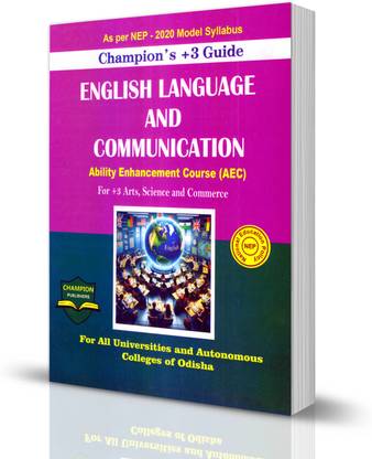 +3 English Language And Communication (AEC) Guide (Semester - 1)  - Language and Linguistic Books
