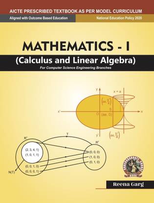 "Mathematics - I Calculus and Linear Algebra [For Computer Science Engineering Branches]"  - Book Code: UG012EN