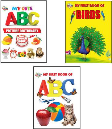 My First Picture Books (Set of 3 Books) | ABC Picture Dictionary | Birds | ABC