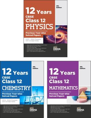 Combo (Set of 4 Books) 12 Years Cbse Class 12 Physics, Chemistry, Math