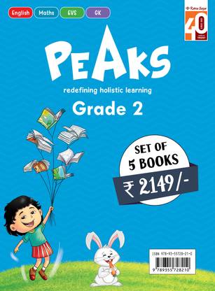 Peaks Grade 2 (English, Maths, EVS, GK), an Integrated Semester Series - Ratna Sagar