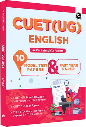 PW CUET (UG) English 10 Mock Test Papers & Past Year Paper (Common University Entrance Test 2023) | As per Latest NTA Pattern