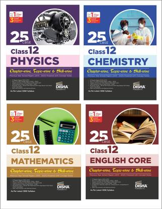 Combo 25 Cbse Class 12 Physics, Chemistry Mathematics & English Chapter-Wise, Topic-Wise & Skill-Wise Previous Year Solved Papers (2013 - 2023) Powered with Concept Notes