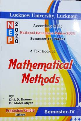 MATHEMATICAL METHODS (NEP 2020) LUCKNOW UNIVERSITY