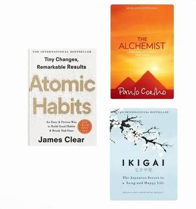ATOMIC HABITS + THE ALCHEMIST + IKIGAI (3 BOOK COMBO)