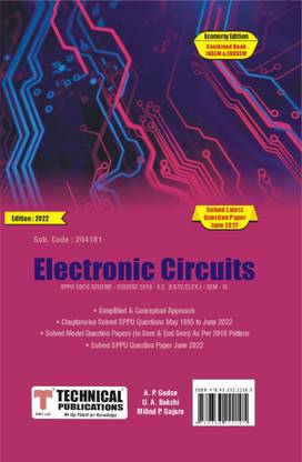 Electronic Circuits for SPPU 19 Course (SE - III - E&Tc - 204181)