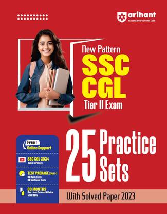 Arihant New Pattern SSC CGL Tier-II Exam, 25 Practice Sets with Solved Paper 2023 | English Medium