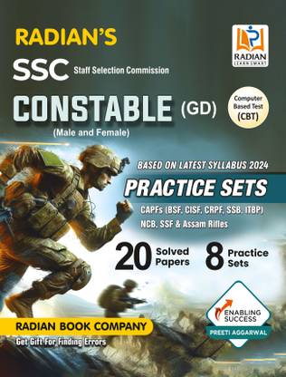 SSC Constable GD Practice Set and Previous Year Solved Papers Book for 2025 Exam in English (Latest Edition)