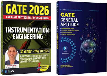 GATE Instrumentation and GATE General Aptitude Books  - 2026 [Set of 2 Books] | Previous Years Solved Question Papers | Chapter wise PYQ Question Bank Sorted with Detailed Explanations | Best Study Material Useful for Instrumentation Engineering Examinations in India | Two Brothers Publications