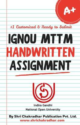 IGNOU MTTM Handwritten Assignment for programme Master of Tourism and Travel Management (Ready to Submit & Customized)  - After purchasing, you have to send your assignment details to our WhatsApp, 9354637830, along with your order ID.