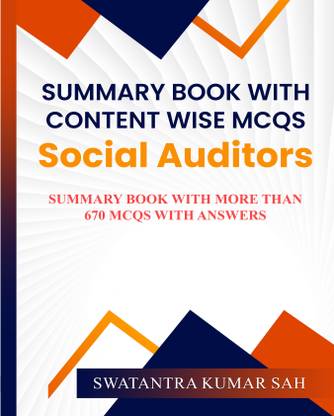 SOCIAL AUDITORS | Summary Book With Content Wise MCQ's | 670+ MCQ's With Answers | NSIM-Series - XXIII  - SOCIAL AUDITORS