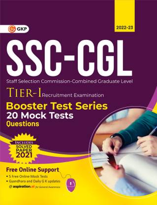 SSC 2023 : CGL Tier I - Booster Test Series - 20 Mock Tests (Questions, Answers & Explanations)