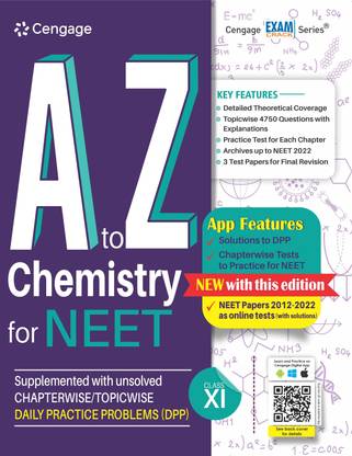 A to Z Chemistry for NEET: Class XI (Book + DPP) with Free Online Assessments and Digital Content 2023