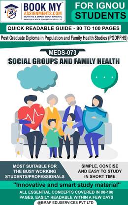 IGNOU MEDS-073 Social Groups and Family Health Quick Readable Notes | Important Topic-wise Conceptual Notes | DIPLOMA