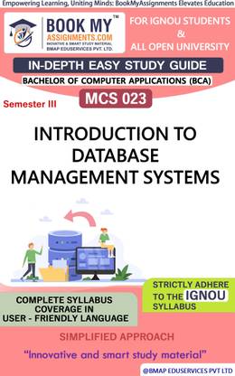 IGNOU MCS 021 Data and File Structures Study Material (In Depth Easy Guide) For Ignou Student.
