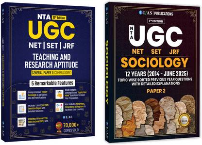 UGC Net Sociology Paper 2 Pyq and UGC Net Paper 1  - Paper 2 & UGC NET Paper 1 Books 2025 [Set Of 2 Books] | Complete Study Material Previous Year Solved Papers (2014 to June 2025) | Best PYQ Books for NTA-UGC-NET/JRF and SET Sociology Exam | Two Brothers Publications