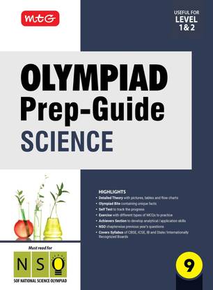 MTG Olympiad Prep-Guide Class 9 Science (NSO) - Detailed Theory, NSO Chapterwise Previous Years Questions with Self Test For SOF 2025-26 Exam