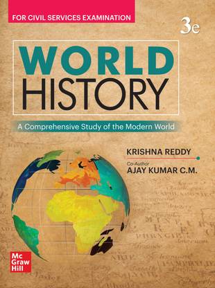 World History for UPSC Civil Services Main and State PSCs Main Exams 2025 by Late Krishna Reddy |3rd edition (latest)