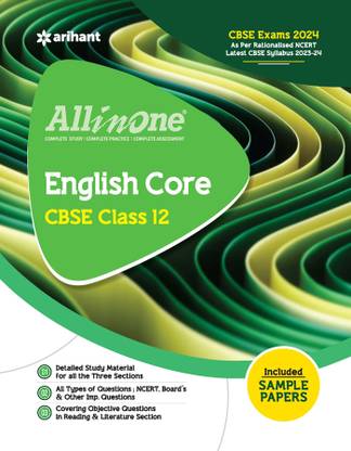 Arihant All In One Class 12th English Core for CBSE Exam�2024 New  Edition
