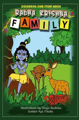 Radha Krishna Family Coloring Cum Story Books
