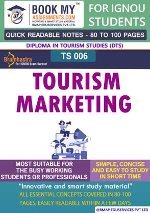 IGNOU TS 6 Tourism Marketing Quick Readable Notes | Important Topic-wise Conceptual Notes | Degree