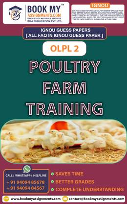 IGNOU OLPL 2 Poultry Farm Training | Guess Paper| Important Question Answer Certificate in Poultry Farming (CPF)