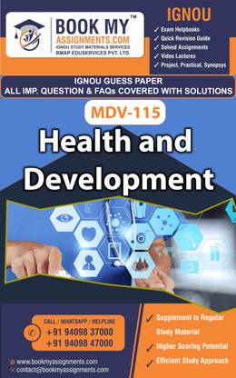 IGNOU MDV 115 Health and Development | Guess Paper | Important Question Answer | MADVS