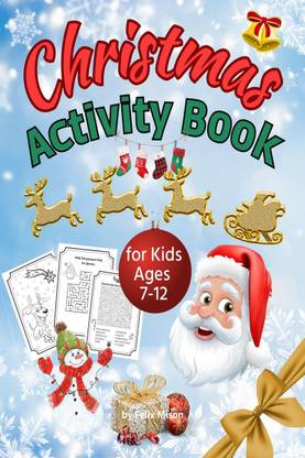 Christmas Activity Book for Kids ages 7-12